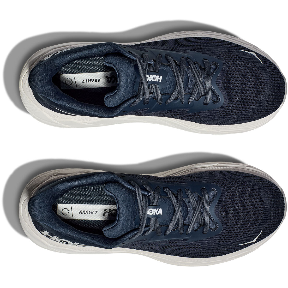 Hoka Arahi 7 Scarpe da corsa da uomo - Outer Space/Bianco