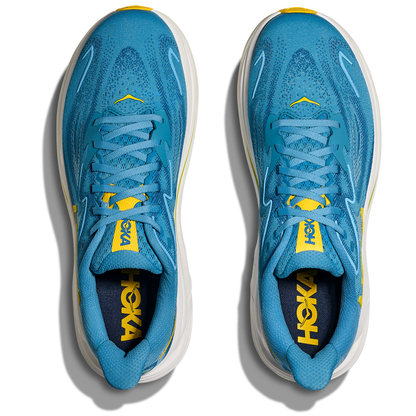 Hoka Clifton 10 Scarpe da corsa a taglia larga - Uomo - Blu alpino/Notte nebbiosa