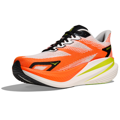 Hoka Mach X 3 Scarpe da corsa - Uomo - Bianco/Arancione neon
