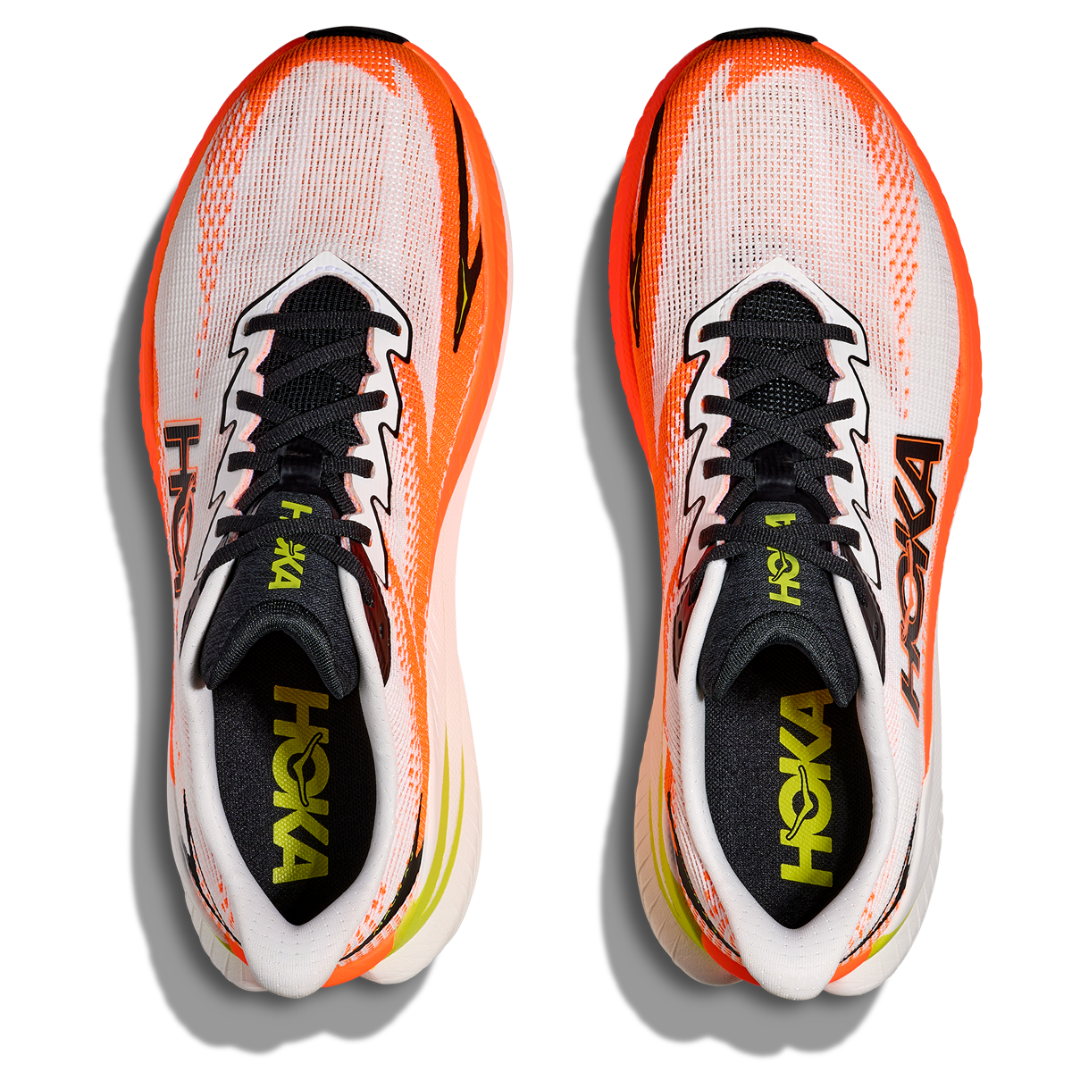 Hoka Mach X 3 Scarpe da corsa - Uomo - Bianco/Arancione neon