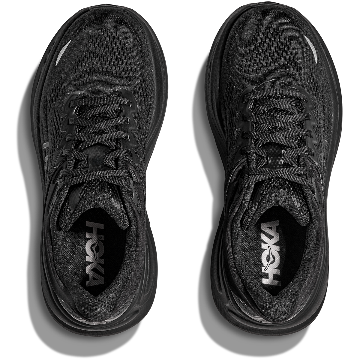 Scarpe da corsa Hoka Bondi 9 a taglia larga - Uomo - Nere